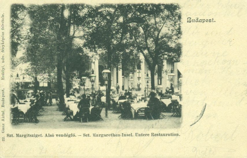 A margitszigeti alsó vendéglő
