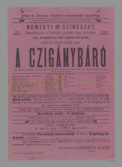 Schnitzer Ignác – Johann Strauss: A cigánybáró