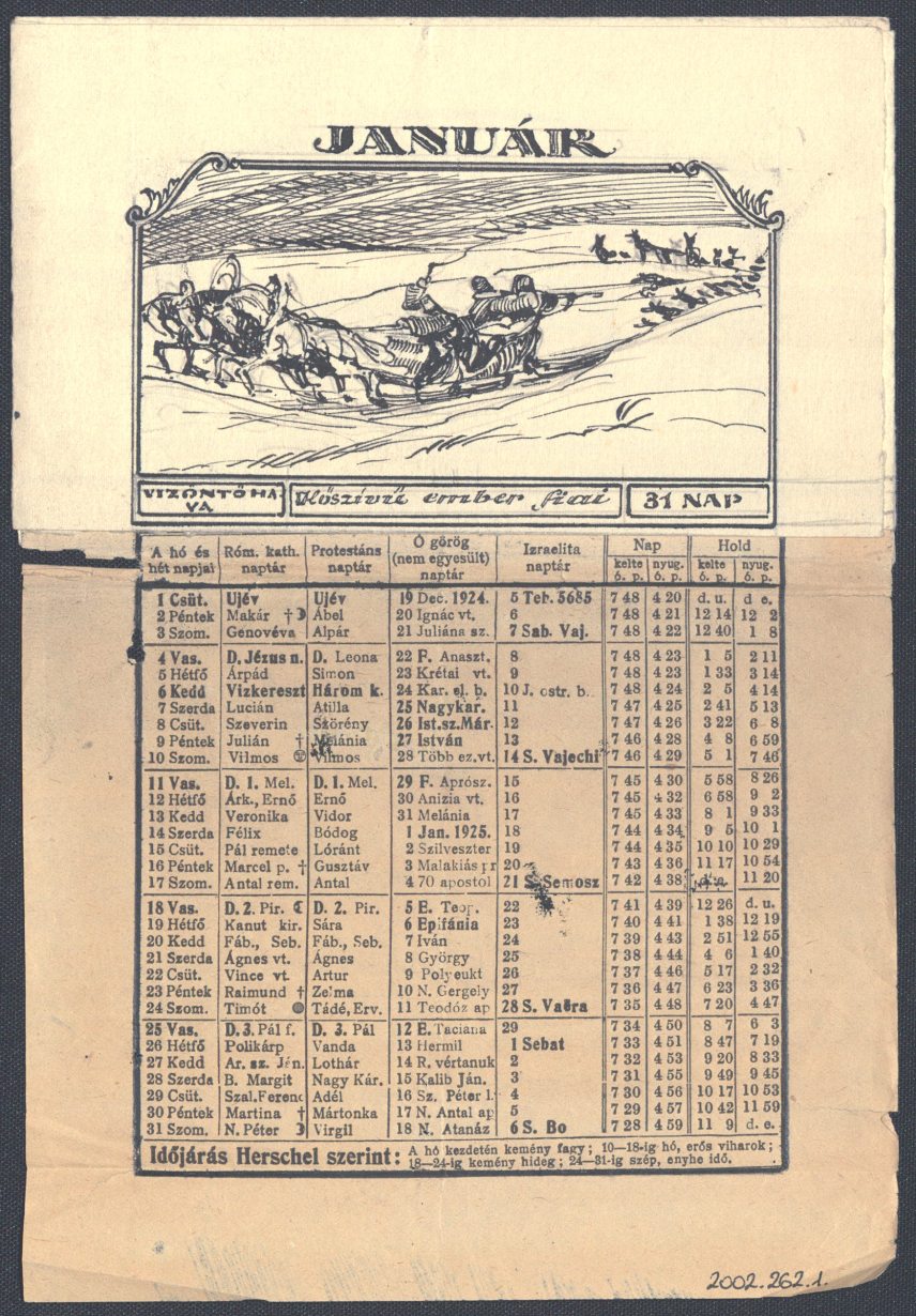 Jaschik Álmos: Tervek egy 1925-ös Jókai-kalendáriumhoz