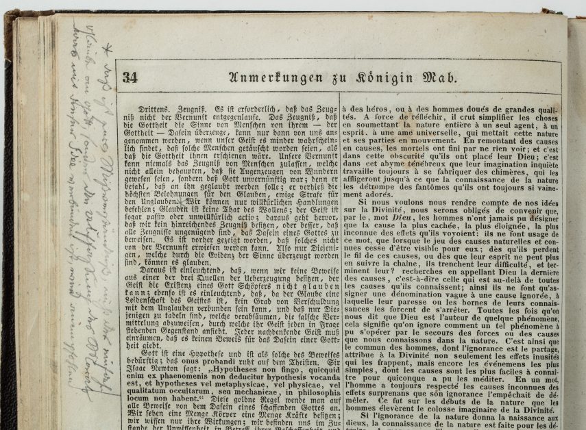 Percy Bysshe Shelley versei Jókai és Petőfi könyvtárából