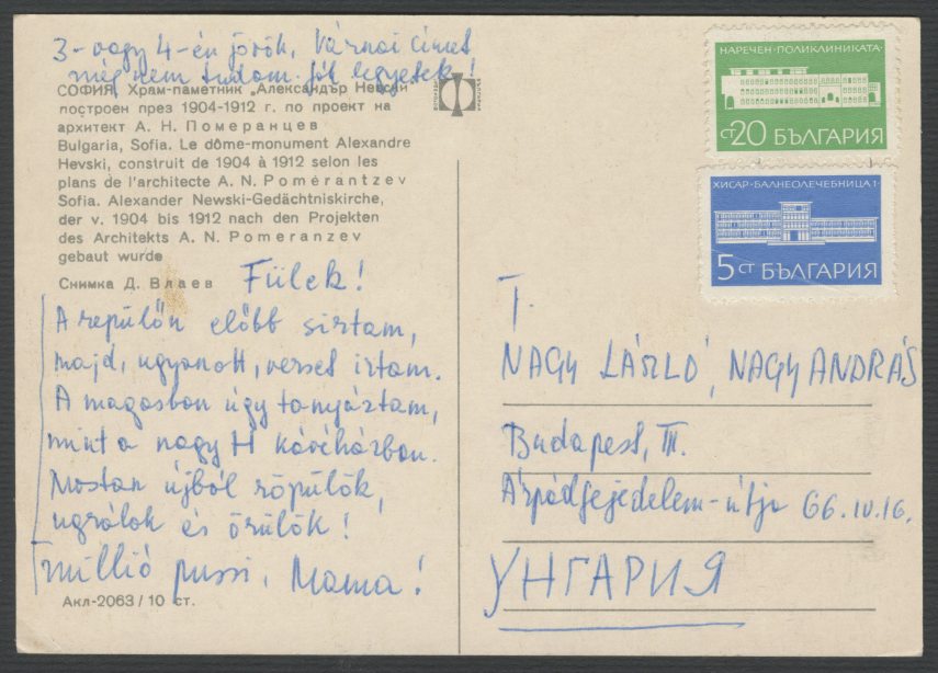 Szécsi Margit levelei Nagy Lászlónak
