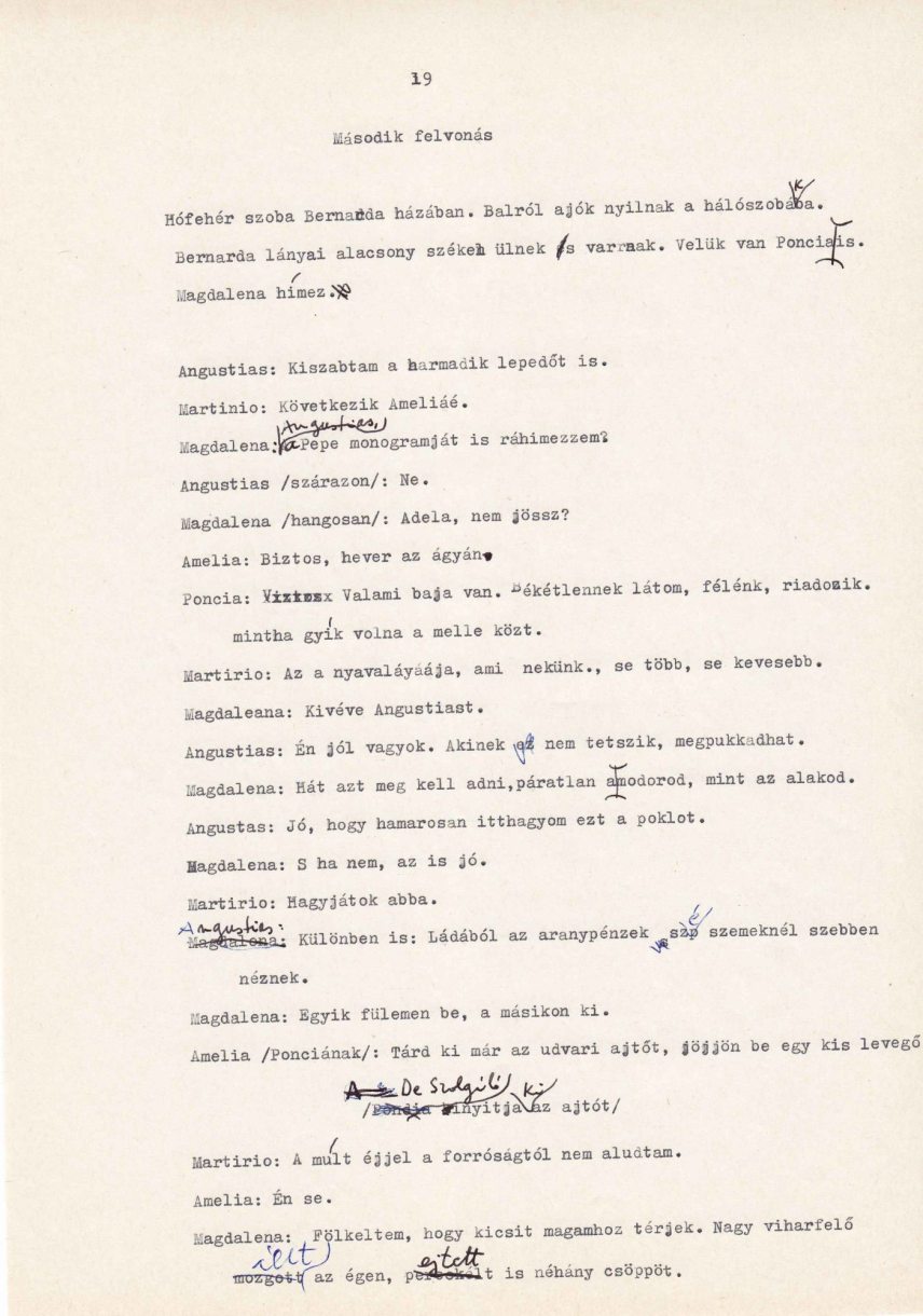 Federico García Lorca – Nagy László: Bernarda Alba háza