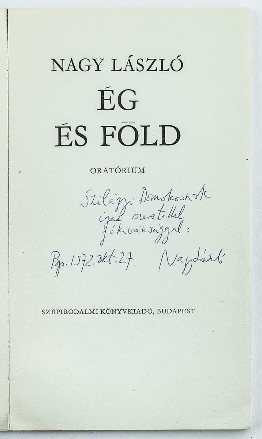 Ég és föld. Oratórium