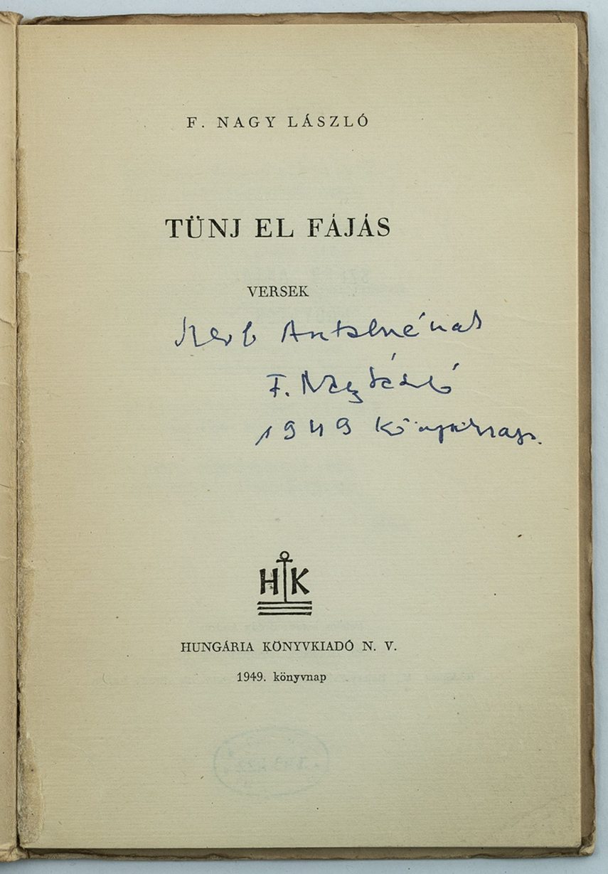 Tűnj el, fájás. Versek