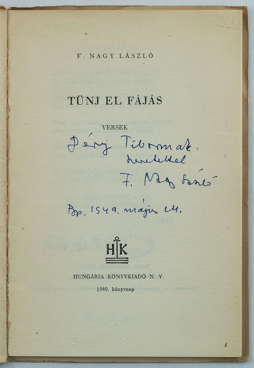 Tűnj el, fájás. Versek