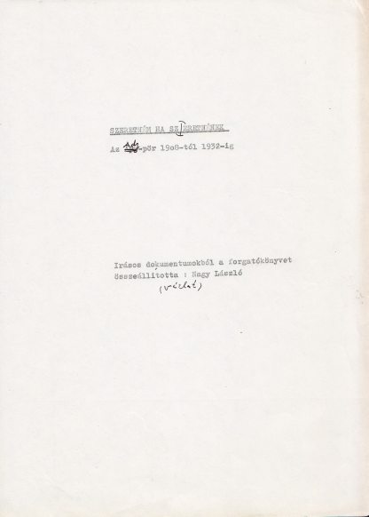 Nagy László Ady-forgatókönyve