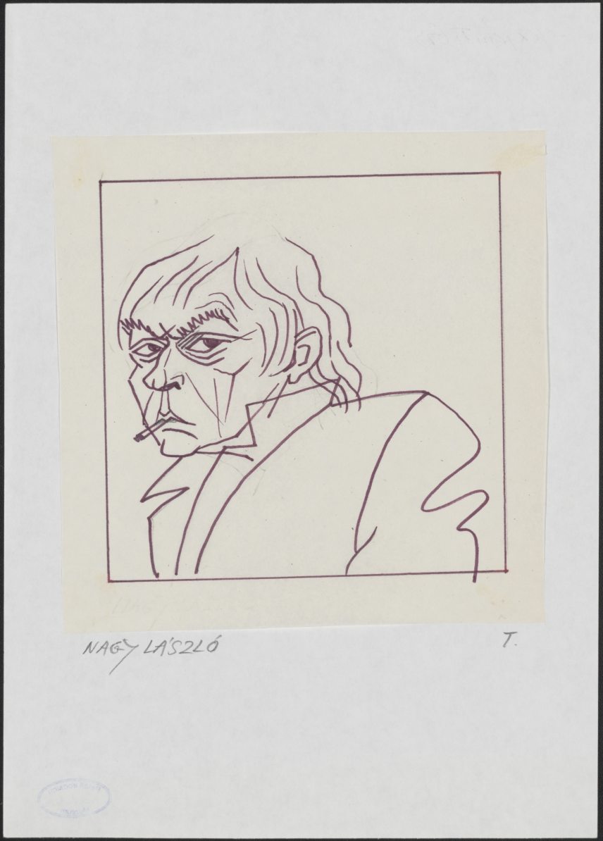 Nagy László karikatúrája