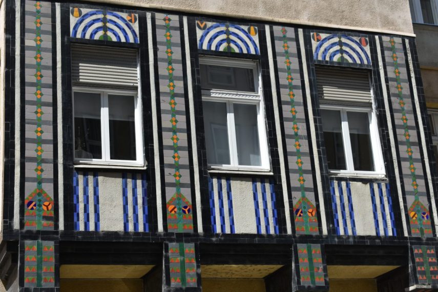 Részlet a Vidor-házról, Honvéd utca 16.