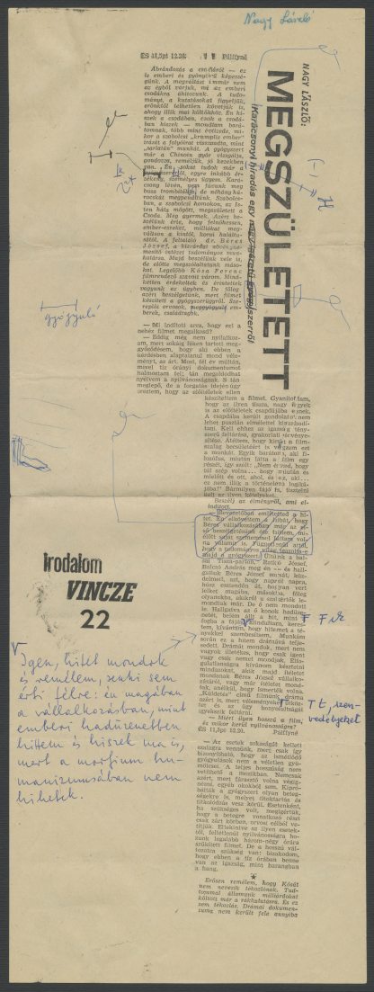 Nagy László cikke Béres Józsefről