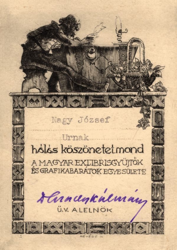 Révész Kornél grafikája (alkalmi grafika) – Térkép-, Plakát- és Kisnyomtatványtár