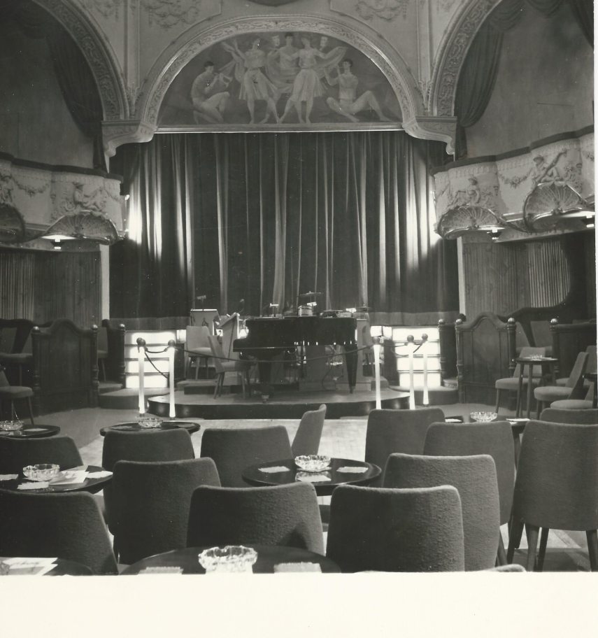 A Moulin Rouge belső tere az 1960-as években, MNMKK Magyar Kereskedelmi és Vendéglátóipari Múzeum