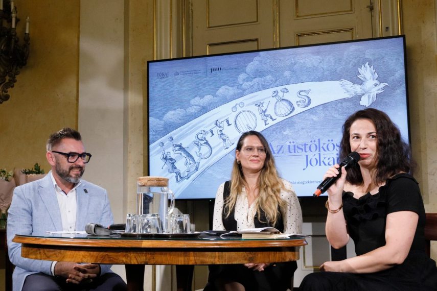 dr. Sári Zsolt, Szécsi Noémi, Bonczidai Éva. Fotó: Birtalan Zsolt / MNMKK PIM